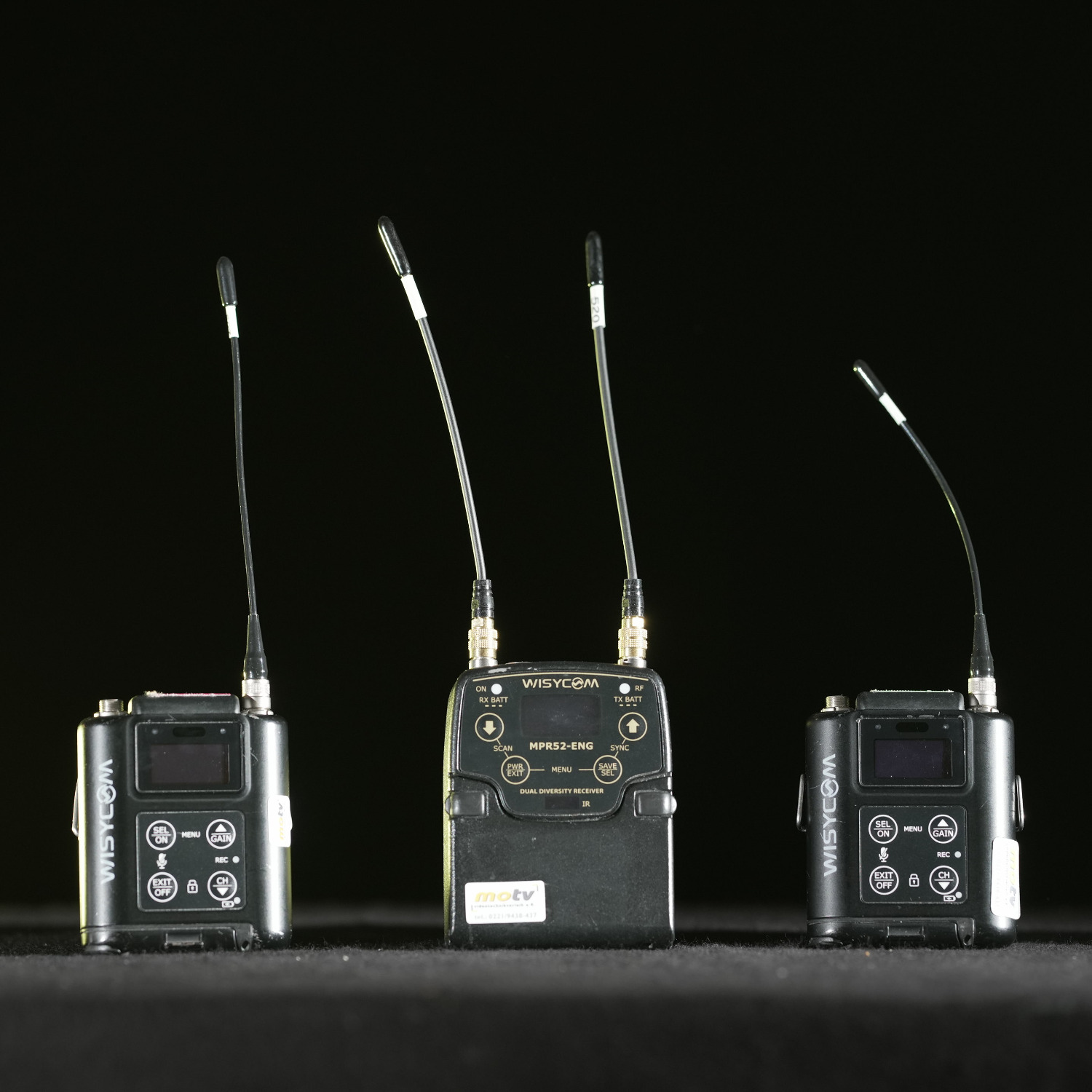 WISYCOM MPR52 RX mit 2x MTP60 TX